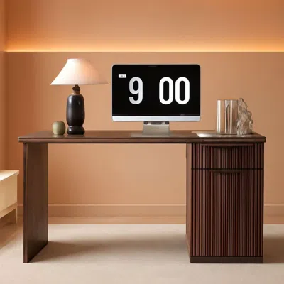 Shipitfurniture 60-inch Classic Dark Walnut Executive-grade Desk Study