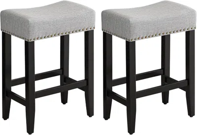 Shipitfurniture Ergonomic Upholstered Bar Stools Set For Kitchen Island In Animal Print