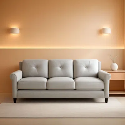 Shipitfurniture Harrington Sofa Beige With Curved Arms For Living Room