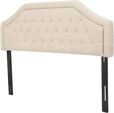 Shipitfurniture Luxurious Light Beige King Headboard For Elegant Bedrooms