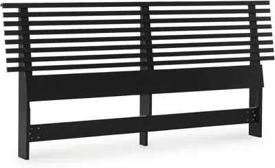 Shipitfurniture Modern Black Queen Slat Headboard Stylish Bedroom Design