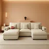 Shipitfurniture Modern Modular Sectional Sofa With Ottoman And Pillows In Multi