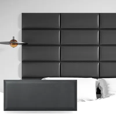 Shipitfurniture Peel And Stick Upholstered Headboard Wall Panels 12-pack