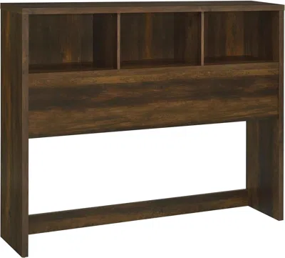 Shipitfurniture Queen Bookcase Headboard With Dark Pine Finish