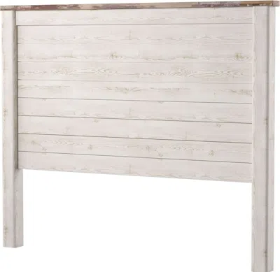 Shipitfurniture Queen Whitewash Farmhouse Panel Headboard For Chic Decor