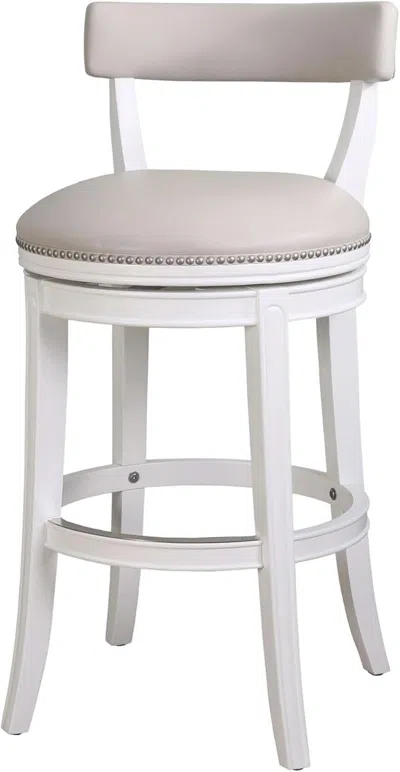 Shipitfurniture Stylish 31 Inch Bar Stool With Swivel Gray Seat In Multi