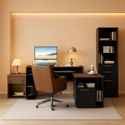 Shipitfurniture Walnut Seventy Oneinch Height Adjustable Standing Desk Cabinets
