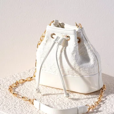 Shiraleah Adrienne Bucket Bag, White