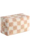 Shiraleah Andie Sherpa Zip Pouch In Brown