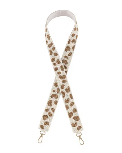 Shiraleah Animal Pattern Beaded Bag Strap In Gold