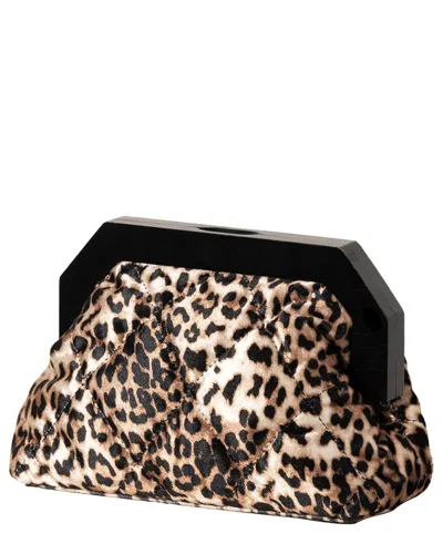Shiraleah Bailey Leopard Clutch In Black