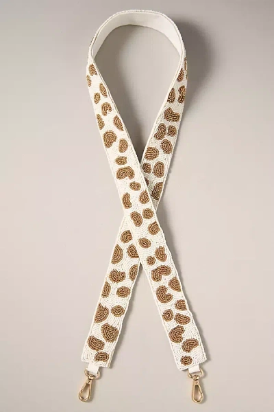 Shiraleah Beaded Bag Strap In Gold