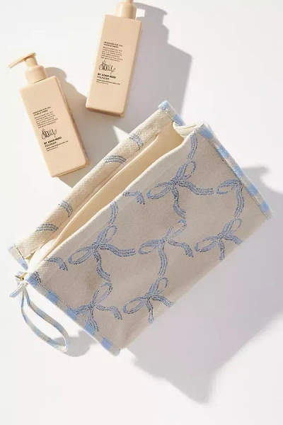 Shiraleah Bella Bows Cosmetic Bag In White