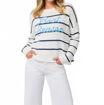 Shiraleah Boat Season Relaxed Fit Sweater In Ecru In White