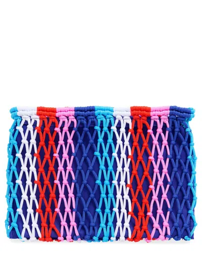 Shiraleah Braziliana Stripe Zip Pouch In Multi