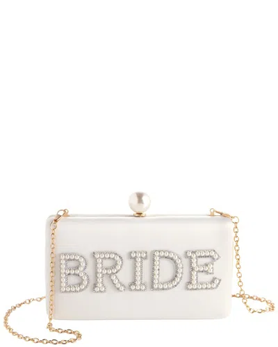 Shiraleah Bride Pearl Minaudiere In White