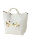 Shiraleah Bride Scalloped Tote In White In White