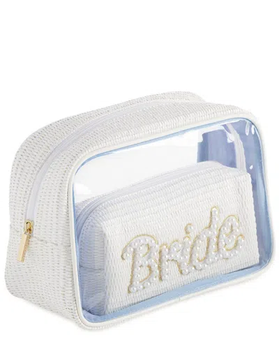 Shiraleah Bride Set Of 2 Cosmetic Cases In White