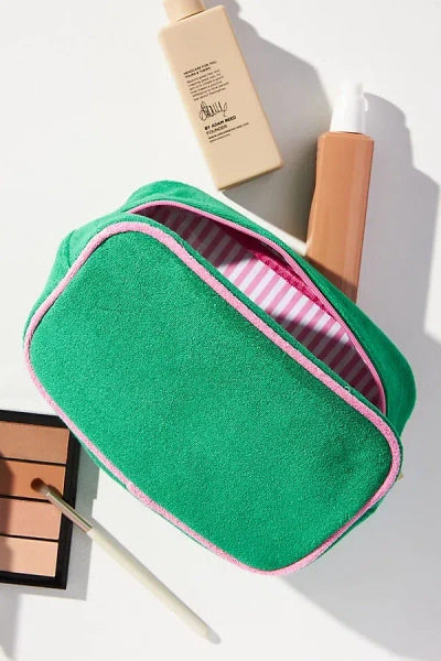 Shiraleah Cabana Medium Zip Pouch Green