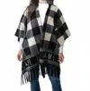 Shiraleah Callie Game Day Cape In Black White In Black
