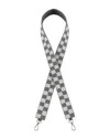 Shiraleah Check Pattern Beaded Bag Strap In Silver