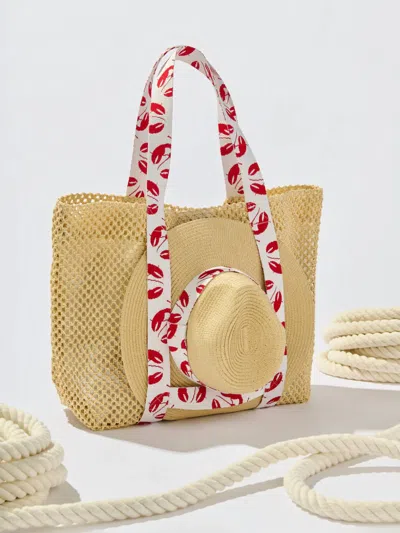 Shiraleah Claudia Tote And Hat Set In Red