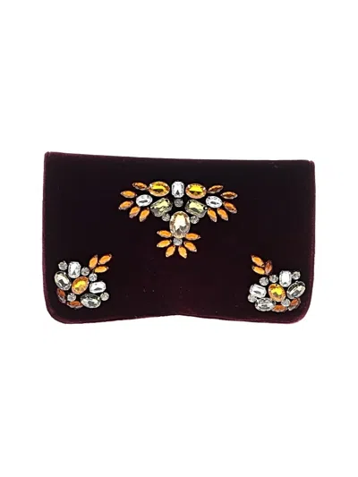 Pre-owned Shiraleah Clutch In Burgundy