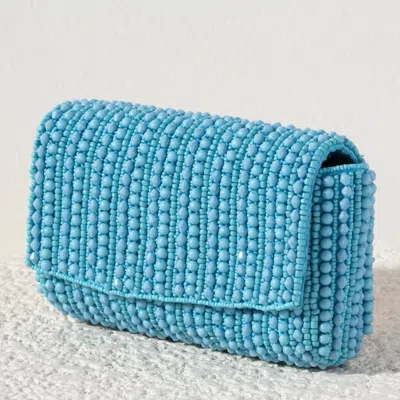 Shiraleah Danny Beaded Clutch, Turquoise In Blue