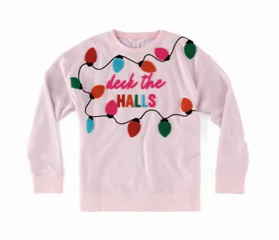 Shiraleah Deck The Halls Sweatshirt In Blush In Gold