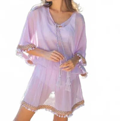 Shiraleah Dede Lightweight Tassel Fringe Swimsuit Cover Up In Lilac In Purple