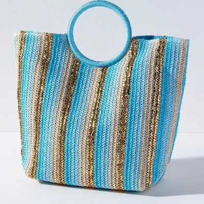 Shiraleah Delilah Tote, Turquoise In Blue
