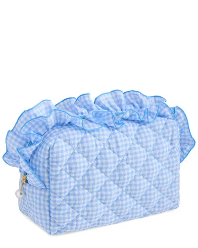 Shiraleah Fancy Large Zip Pouch In Blue