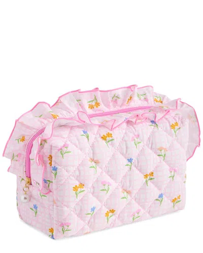 Shiraleah Fancy Large Zip Pouch In Pink