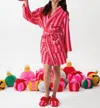 Shiraleah Felicity Robe In Red Stripe
