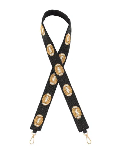 Shiraleah Football Beaded Bag Strap In Black