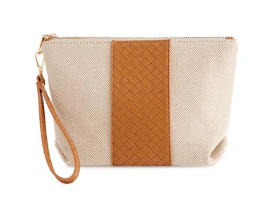 Shiraleah Frankie Wristlet In Natural In White