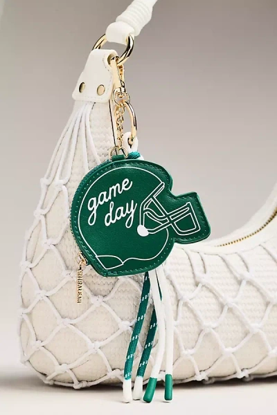 Shiraleah Game Day Helmet Bag Charm In Green