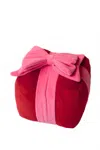 Shiraleah Gift Box Pillow In Red In Red