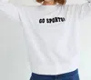 Shiraleah Go Sports Sweatshirt In White In White