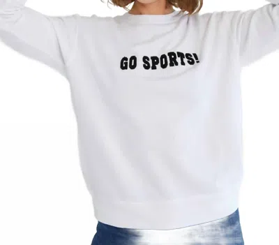 Shiraleah Go Sports Sweatshirt In White