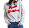 Shiraleah Heart Breaker Sweatshirt In Grey In Multi