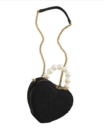 Shiraleah Heart Top Handle Bag In Black