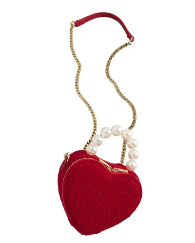 Shiraleah Heart Top Handle Bag In Red