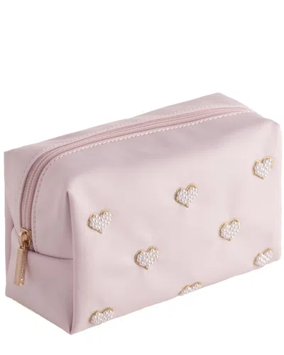 Shiraleah Hearts Zip Pouch In Pink