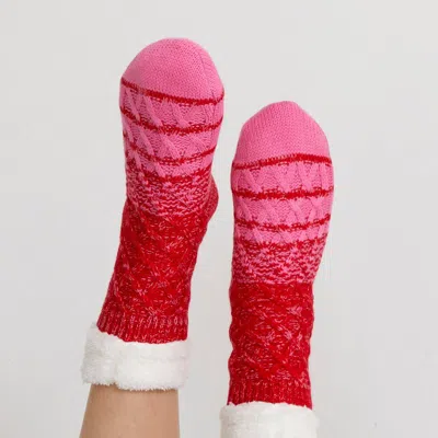 Shiraleah Jovie Slipper Socks In Pink
