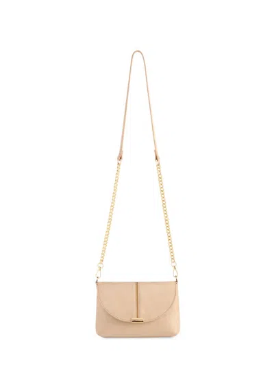 Shiraleah Laurene Wristlet Crossbody Bag In Stone In Pink