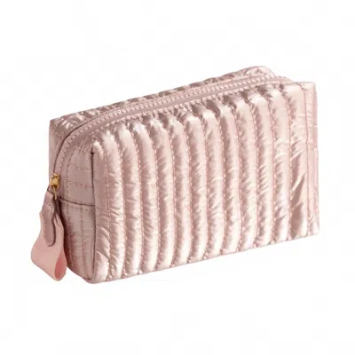 Shiraleah Logan Small Boxy Cosmetic Pouch In Rose In Multi