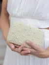 Shiraleah Lola Minadiere Clutch In White In White