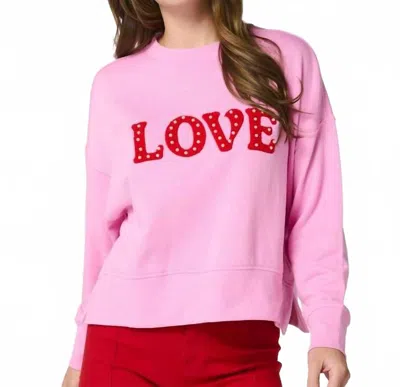 Shiraleah Love Relaxed Sweatshirt In Pink