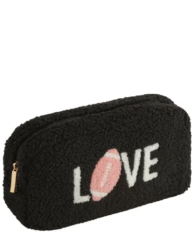 Shiraleah Love Sherpa Zip Pouch In Black